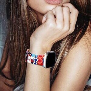 Luxury Style Fashion Apple Compatible Monogram Sport Replacement Band